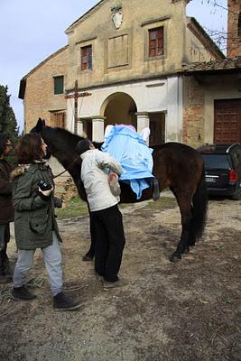 il backstage del set del carnevale fotografico