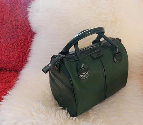 Emerald green shopping - Zara bowling bag and other things