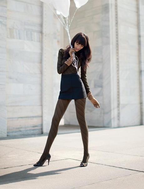 Under the dress ...super glam tights! GoldenPoint inspiration