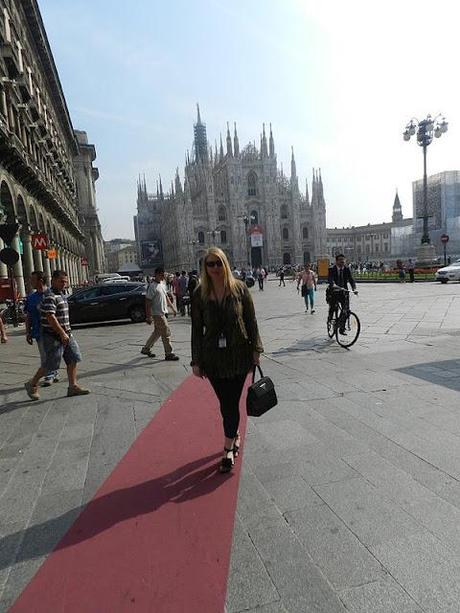 Area bloggers at Fashion Hub in Milan + my outfit animalier