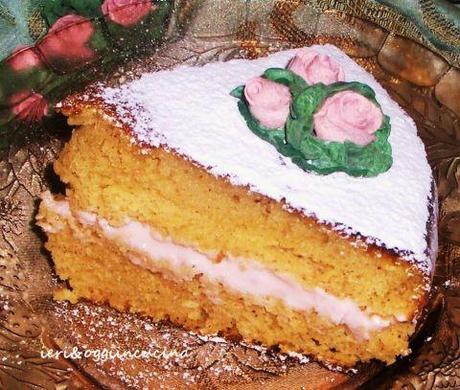 Torta Margherita farcita con crema allo yogurt