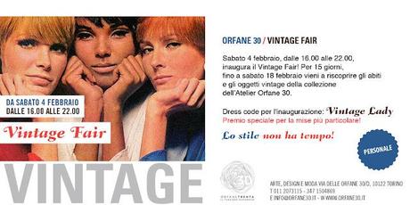 Vintage Fair: moda d’antan a Torino