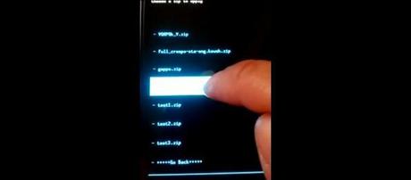 CWM ClockworkMod touchscreen per smartphone Android