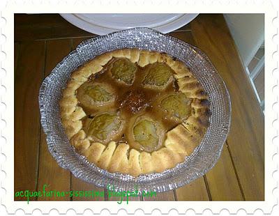 ...crostata alle pere e al Dulche de leche...