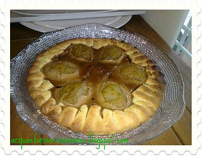 ...crostata alle pere e al Dulche de leche...