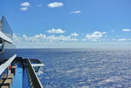 In diretta da Costa Atlantica: il pomeriggio caraibico di navigazione.