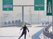 Tangenziale Milano, sciare [Foto Humor]