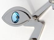 Appendiabiti parete Swarovski acciaio design INSILVIS