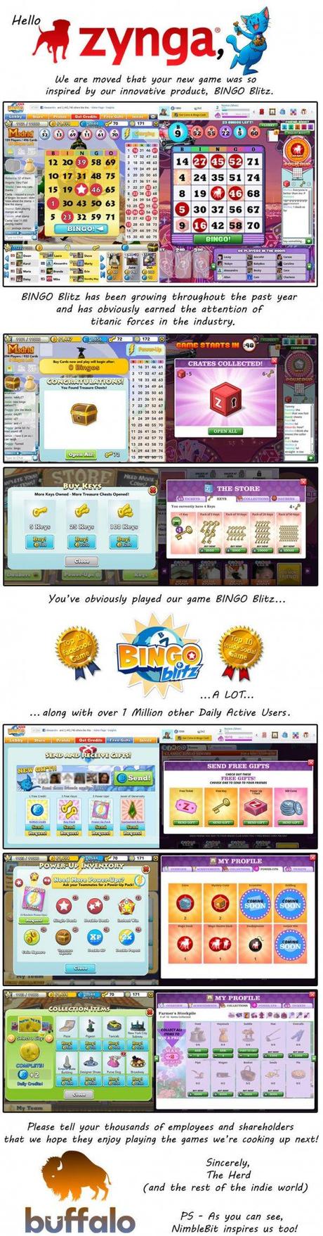 Zynga accusata ancora di plagio, un Bingo poco fortunato