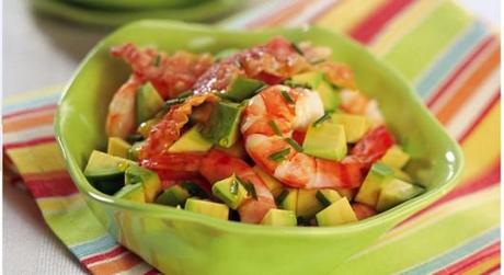 insalata gamberi avocado - ricette san valentino