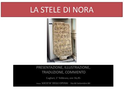 La stele di Nora domani a Cagliari