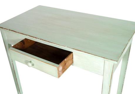 Studio shabby chic decapato scrittoio sedia libreria verde salvia design myArtistic