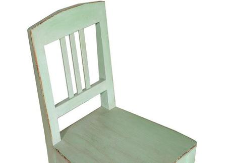 Studio shabby chic decapato scrittoio sedia libreria verde salvia design myArtistic