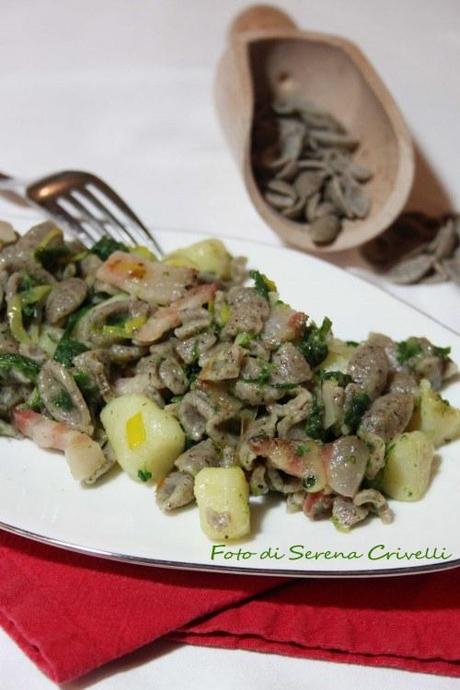 GNOCCHETTI DI GRANO SARACENO CON CIME DI RAPA, PANCETTA E PATATA di Dolcipensieri