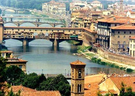 Firenze: l'Arno e Ponte Vecchio