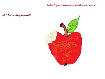 Mamma mi aiuti a disegnare?Una mela in 7 step!