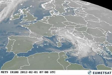 satellite europa Neve: bollettino Meteo prossime ore in Italia