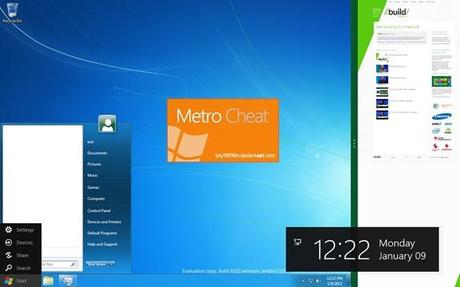 Metro Cheat Start Menu Classico su Windows 8 senza disattivare linterfaccia Metro