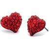 Stud earrings Rubrica modaiola #3: Red Velvet Valentine