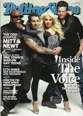 THE VOICE COACHES ON THE COVER OF ROLLING STONE