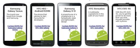 Tutte le Rom per Smartphone Android su Roms-DB