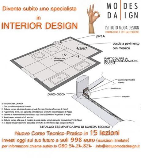 Corso tecnico-pratico di Interior Design a Bari in 15 lezioni