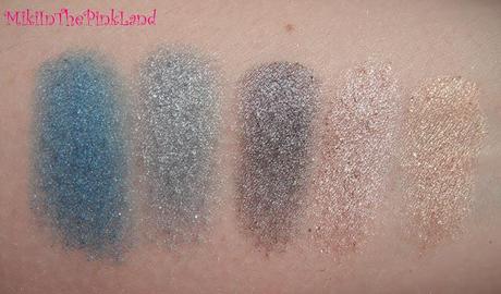 Urban Decay: Mariposa Palette, swatches.