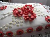 Torta Compleanno Red&white; flowers