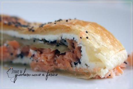 Strudel di salmone e mele