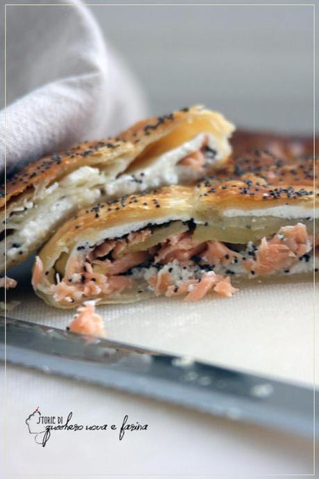 Strudel di salmone e mele