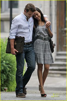 Bradley Cooper e Zoe Saldana coppia sul set e fuori dal set!