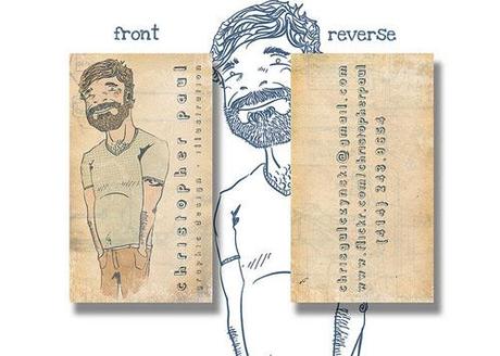 biglietti visita cartoon