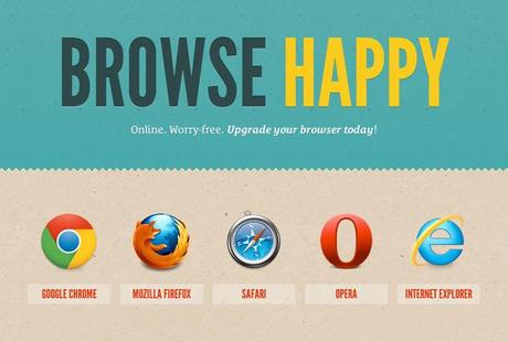 browsehappy Browser da aggiornare? Ci pensa Browse Happy 