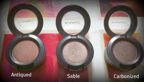 M.A.C. : Eyeshadows bronzo e rame