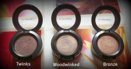 M.A.C. : Eyeshadows bronzo e rame