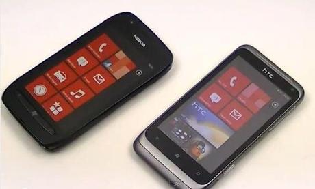 HTC Radar e Nokia Lumia 710 : Smarphone Windows Phone a confronto – Video