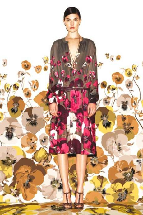 STAMPE FLOREALI  NELLA COLLEZIONE GUCCI PRE-FALL 2012