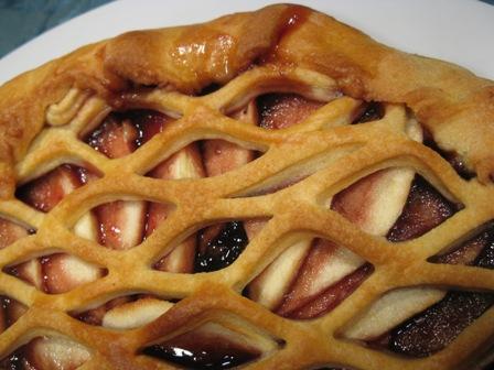 Un bel fuori tutto...ovvero La crostata con marmellata, mele e..griglia