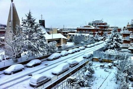 neve a roma  Viabilità sulle strade Italiane 