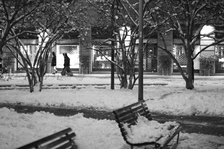 Random photographs from... snowbound Milan - Piazza Tommaseo