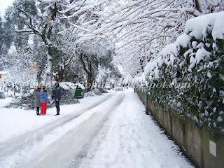 La neve a Roma