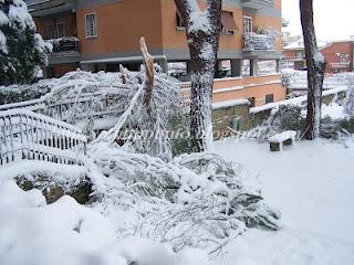 La neve a Roma