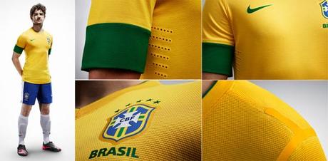 Calcio, Brasile: le maglie Nike 2012/13. Home e Away rendono omaggio allo “spirito brasiliano”