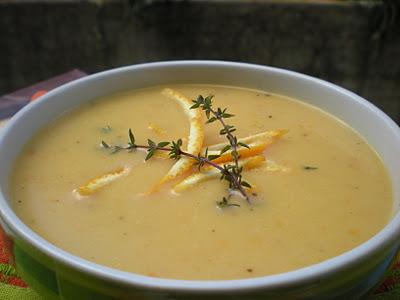 Minestra di Patate e Carote al profumo di Arancia