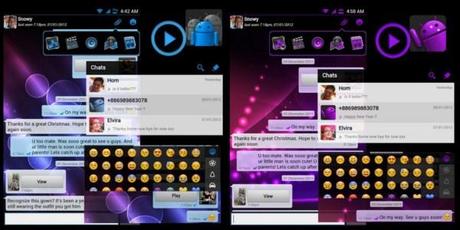 WhatsApp modificato in stile Android 4.0 Ice Cream Sandwich