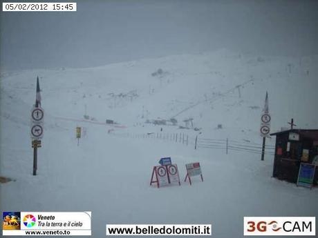 Neve in Lessinia: le immagini dalle webcam