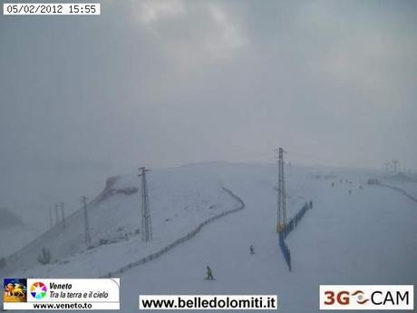 Neve in Lessinia: le immagini dalle webcam