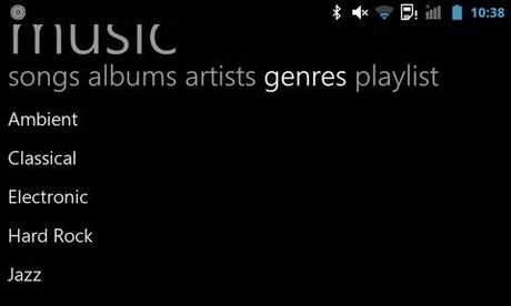 InstaMusic Android Interface Player Musicale alternativo per Android: InstaMusic, in stile Windows Phone