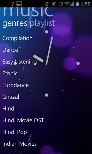 InstaMusic Android Genres Player Musicale alternativo per Android: InstaMusic, in stile Windows Phone