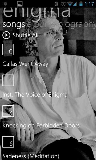 InstaMusic Android Library Player Musicale alternativo per Android: InstaMusic, in stile Windows Phone